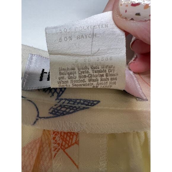 Vintage That's Me Size 5/6 white soft rayon pink and blue bow skirt coquette - Picture 3 of 8